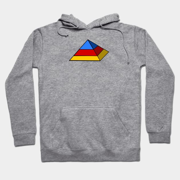 Primary Pyramid Hoodie by traditionation